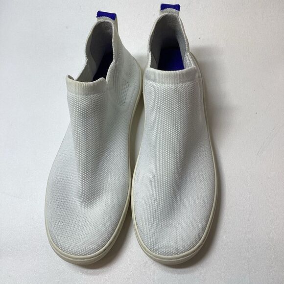 Rothy’s Chelsea Bright White Ankle Sneaker Boots 7.5 - Picture 2 of 14